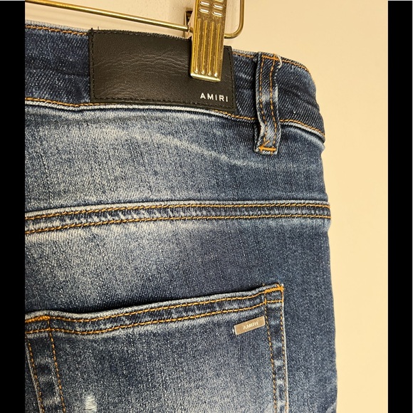 Amiri Mx1 Ultra Suede Repair Jeans - Picture 5 of 8